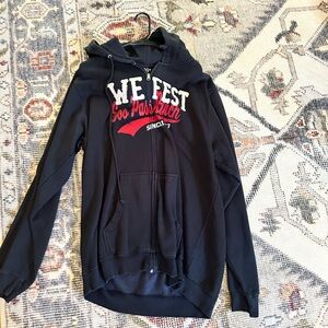 We fest zip up navy blue